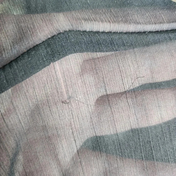 SolMer Cover  up caftan Beach Black Beaded Semi Sheer Gold size L - Picture 4 of 7